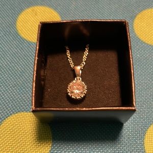 Avon cubic zirconia round necklace.